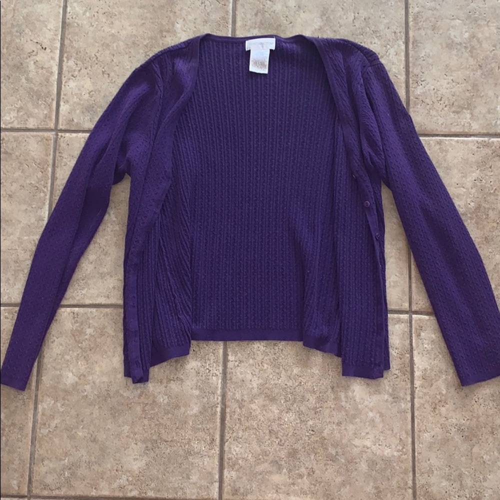 Purple Cardigan